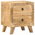 vidaXL Szafka nocna 40x32x46 cm Drewno lite Surowe Mango