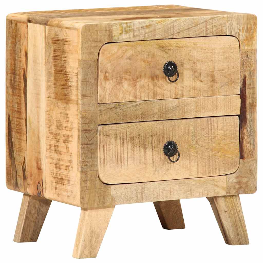 vidaXL Szafka nocna 40x32x46 cm Drewno lite Surowe Mango