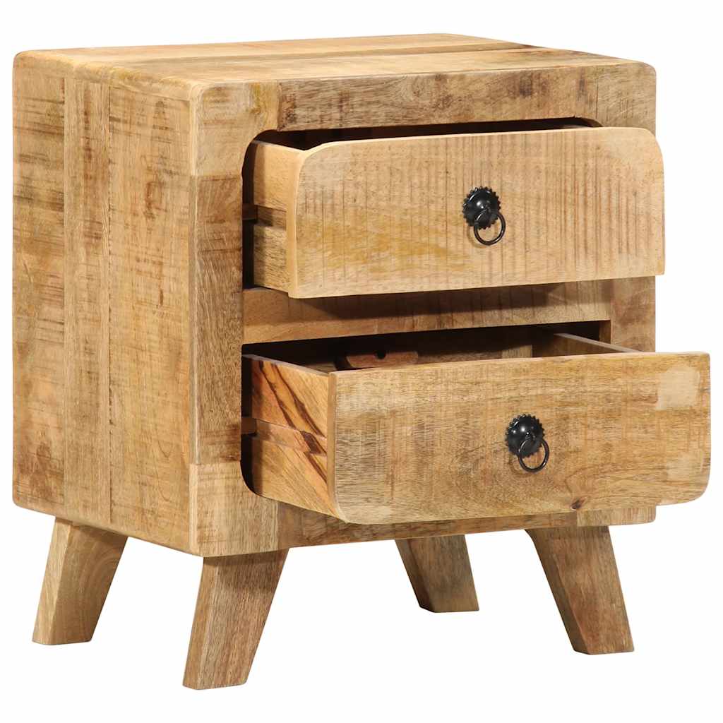 vidaXL Szafka nocna 2 szt. 40x32x46 cm Drewno lite surowe mango