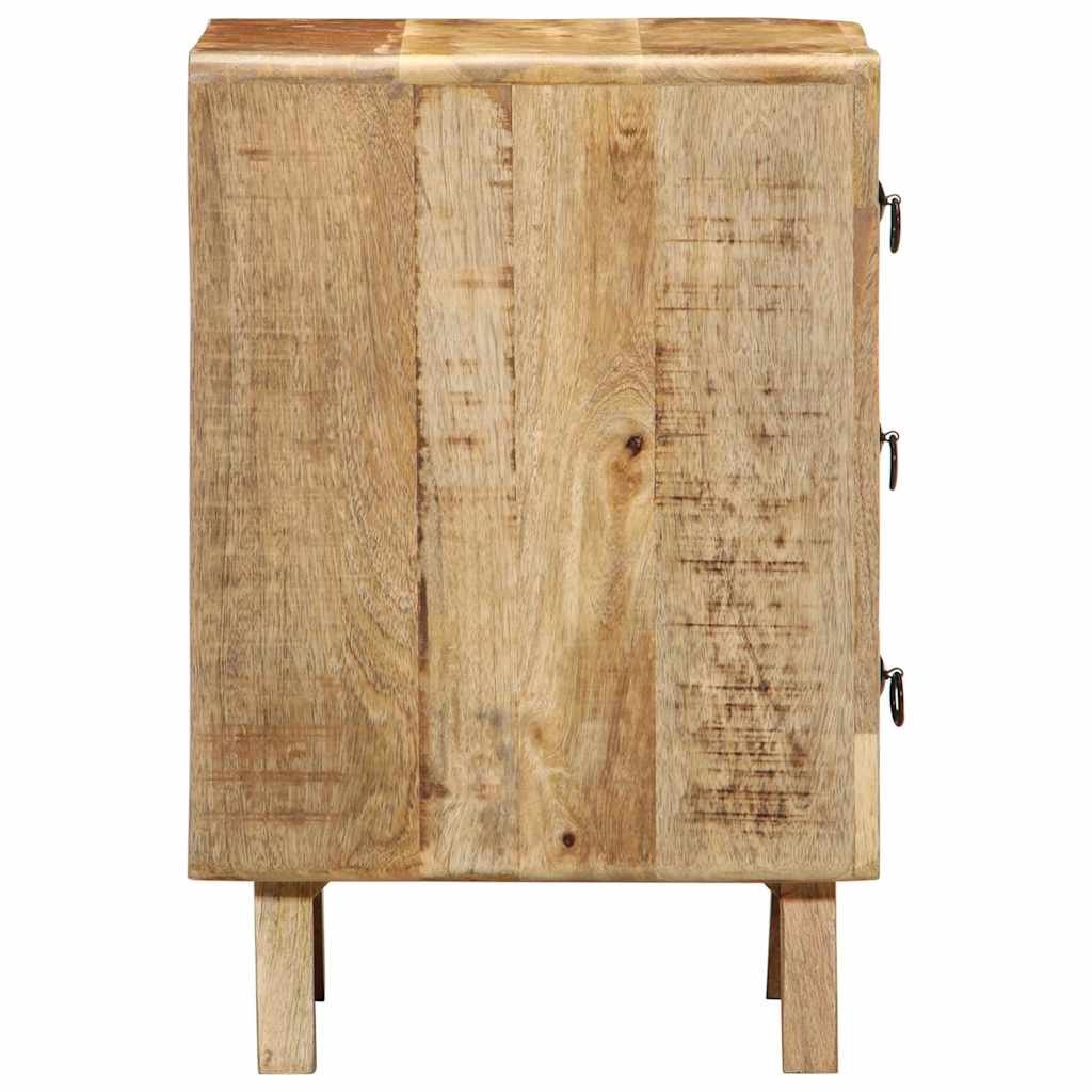 vidaXL Szafka nocna 37x32x50 cm Drewno lite Surowe Mango