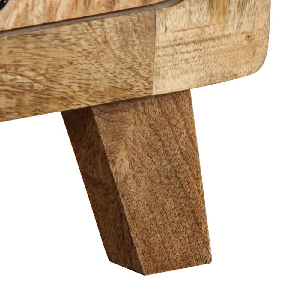 vidaXL Szafka nocna 2 szt. 37x32x50 cm Drewno lite surowe mango