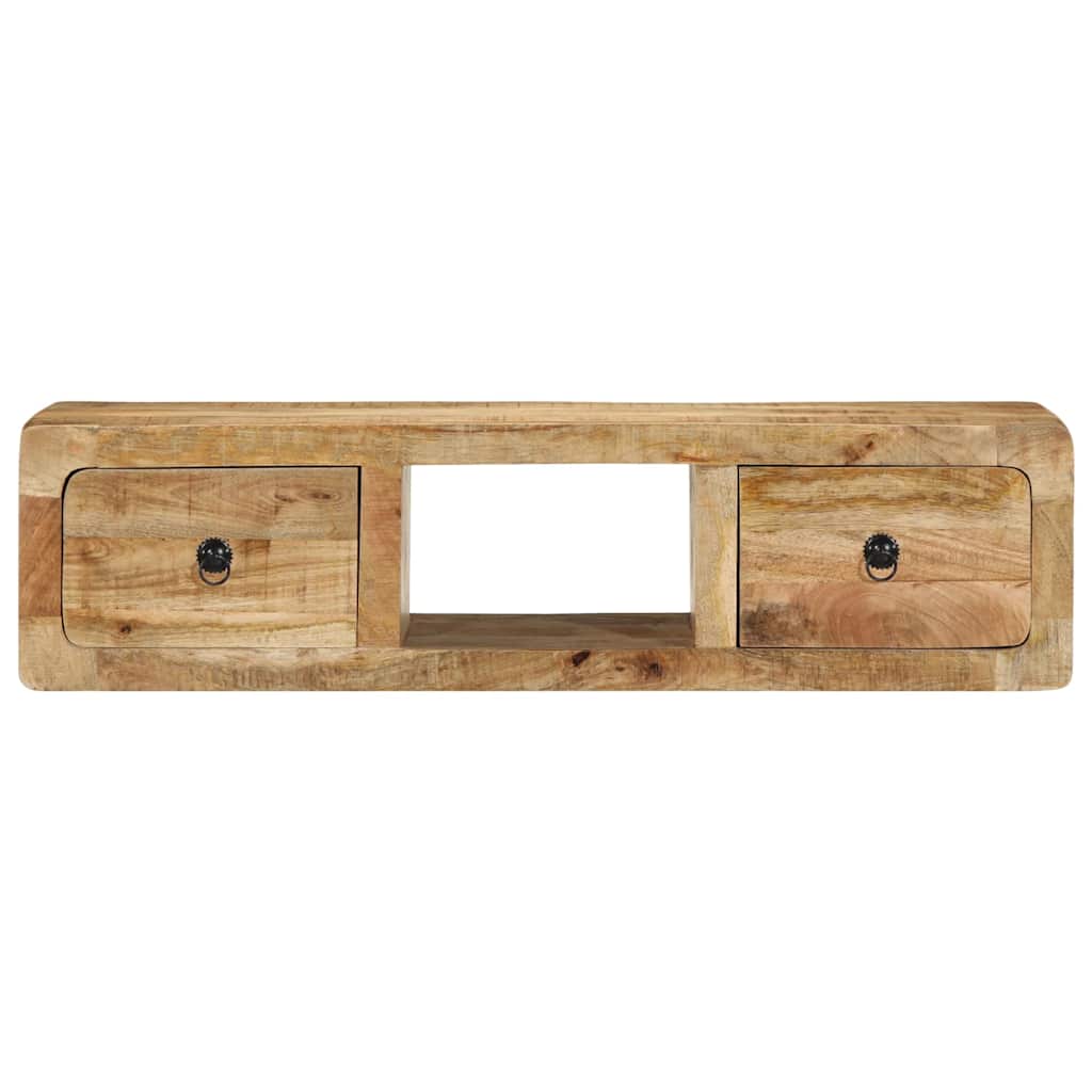 vidaXL Szafka ścienna pod TV 100x32x25 cm Drewno lite, surowe, mango