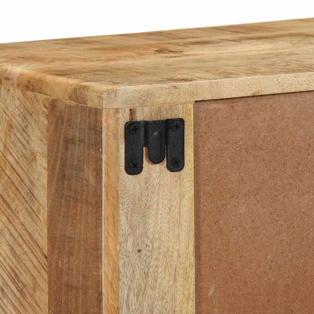 vidaXL Szafka ścienna pod TV 100x32x25 cm Drewno lite, surowe, mango