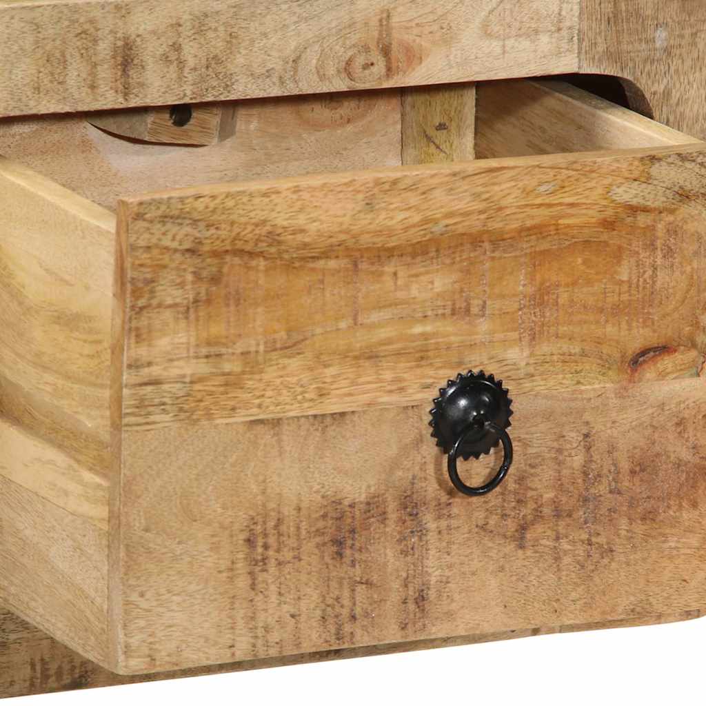 vidaXL Szafka ścienna pod TV 100x32x25 cm Drewno lite, surowe, mango