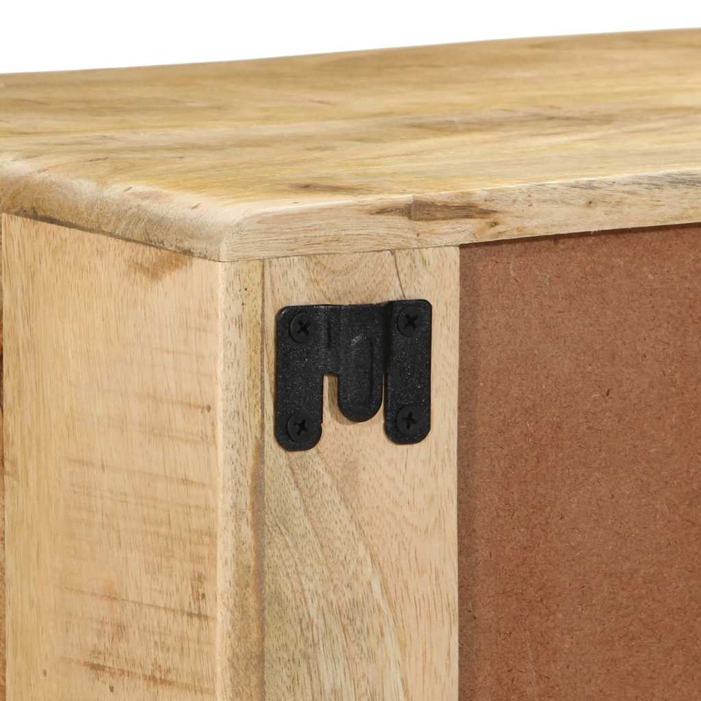 vidaXL Szafka ścienna pod TV 100x32x25 cm Drewno lite, surowe, mango