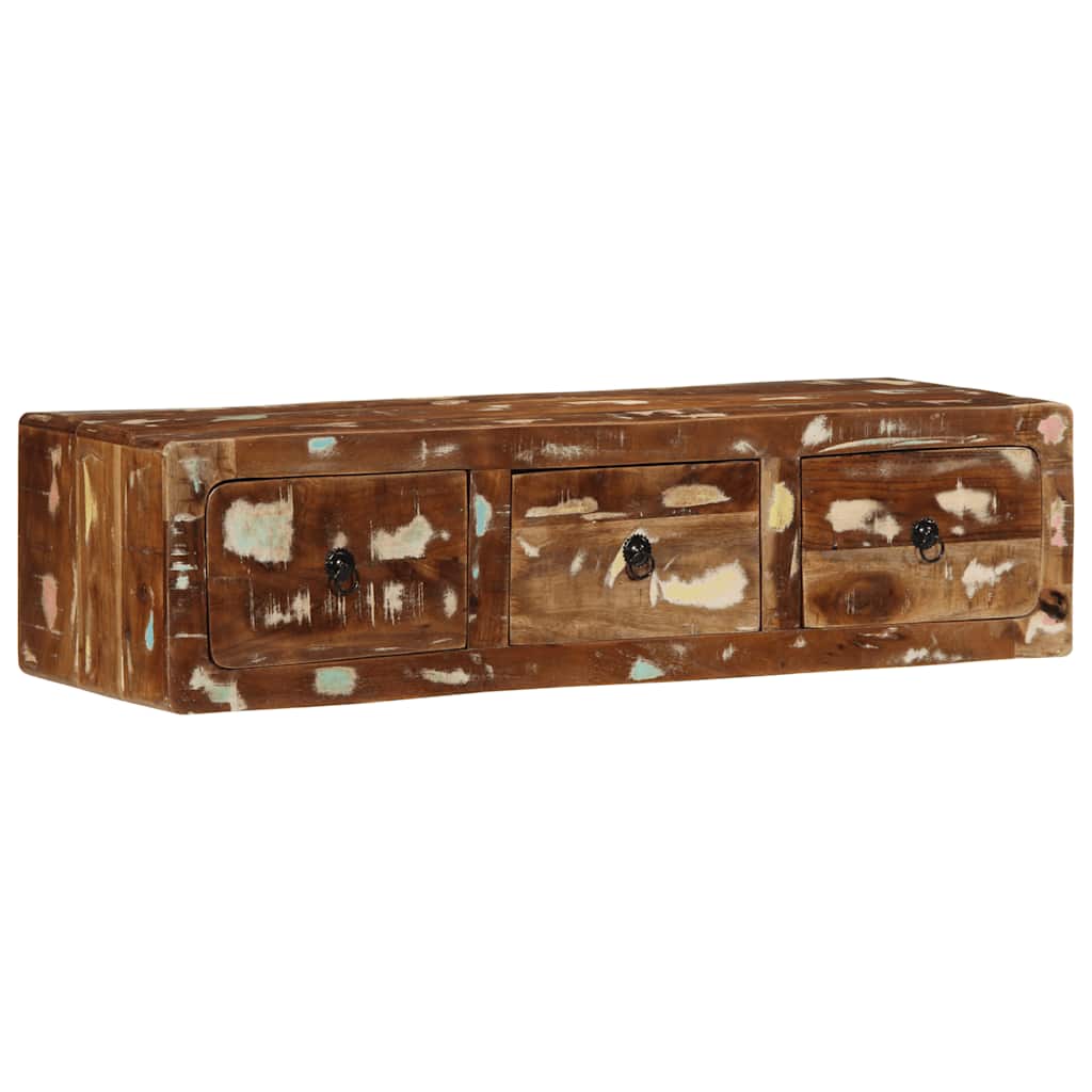 vidaXL Szafka ścienna pod TV 100x32x25 cm lite drewno odzyskane