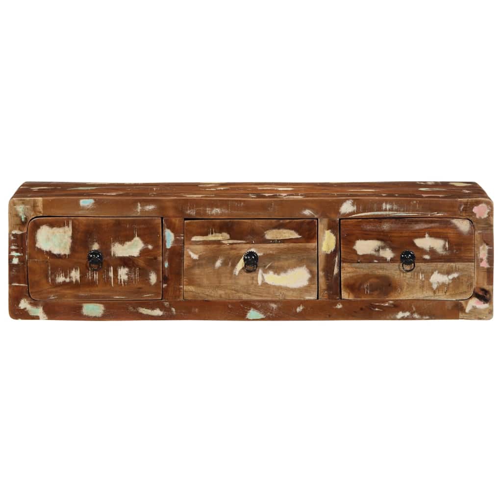 vidaXL Szafka ścienna pod TV 100x32x25 cm lite drewno odzyskane