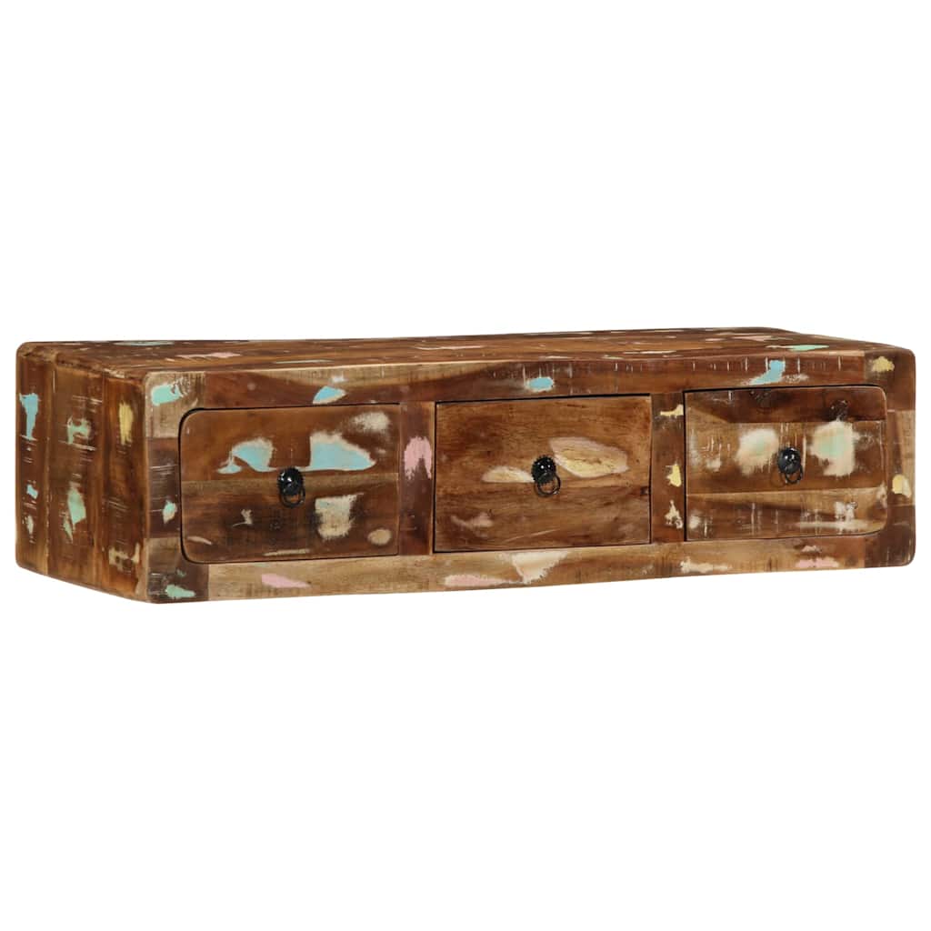 vidaXL Szafka ścienna pod TV 100x32x25 cm lite drewno odzyskane