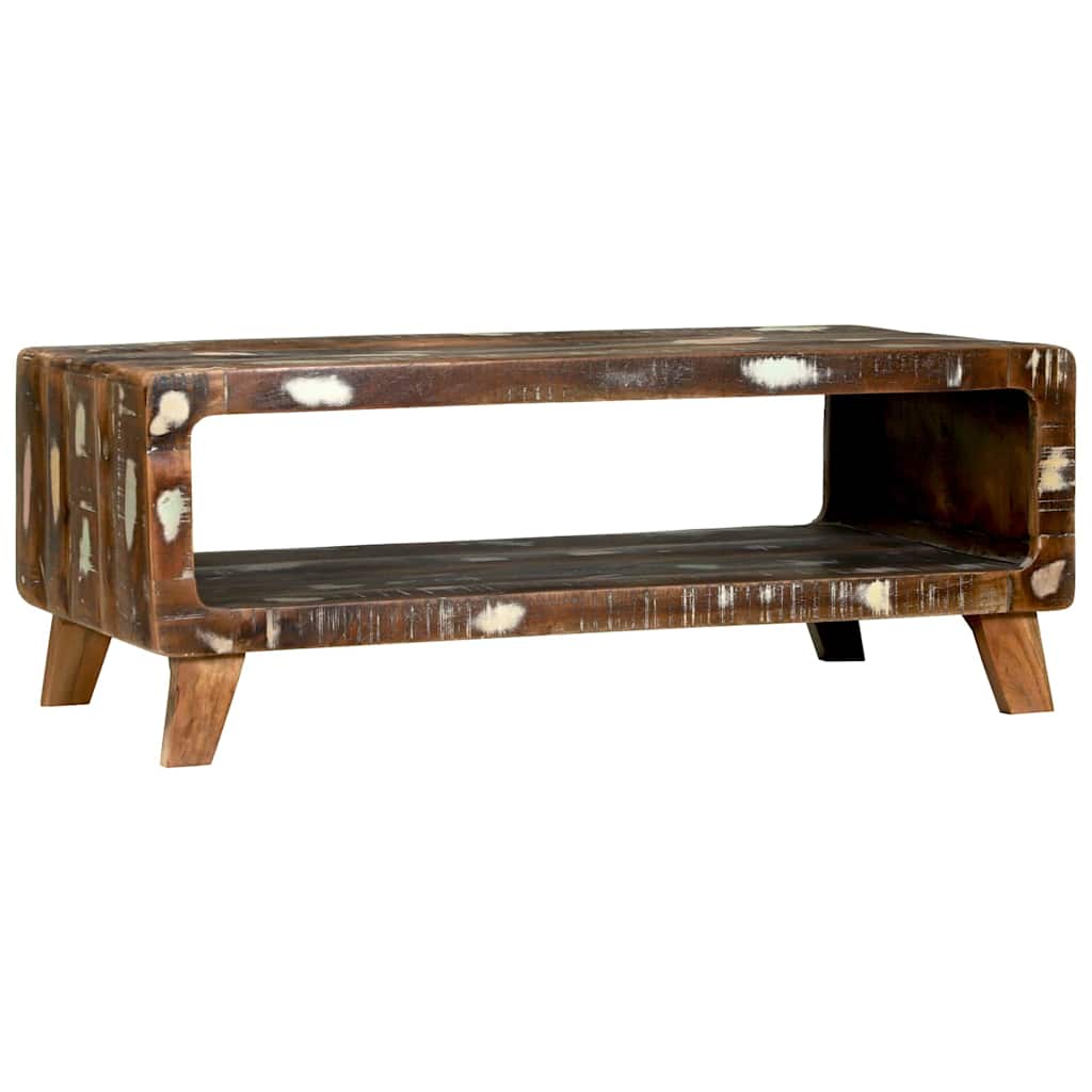 vidaXL Stolik kawowy 90 x 50 x 35 cm Lite Drewno Recyklingowe