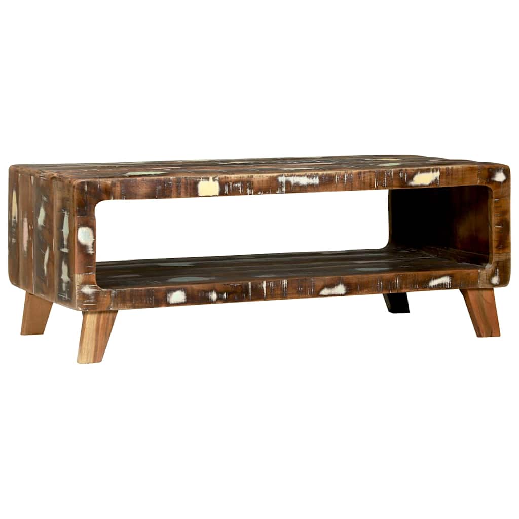 vidaXL Stolik kawowy 90 x 50 x 35 cm Lite Drewno Recyklingowe