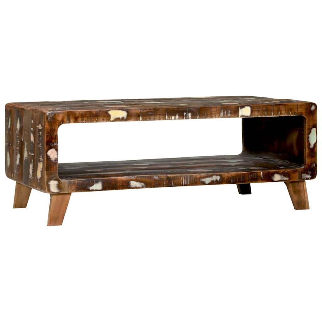 vidaXL Stolik kawowy 90 x 50 x 35 cm Lite Drewno Recyklingowe