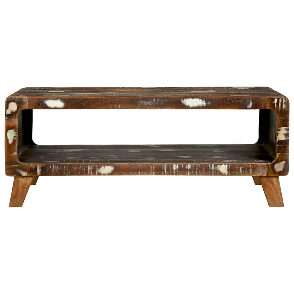 vidaXL Stolik kawowy 90 x 50 x 35 cm Lite Drewno Recyklingowe