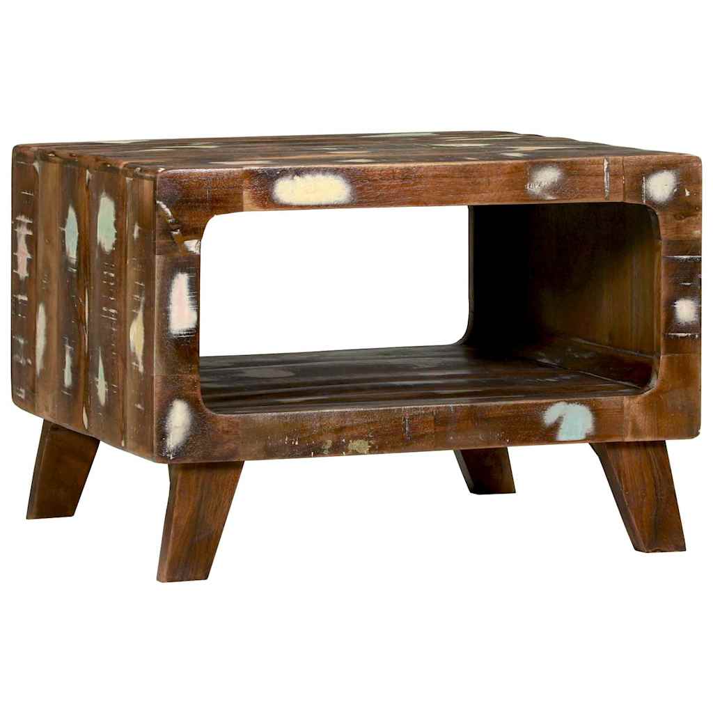vidaXL Stolik kawowy 50 x 50 x 35 cm Lite Drewno Recyklingowe