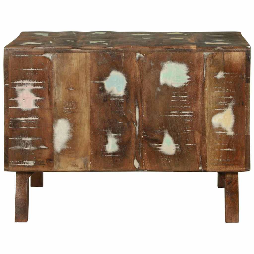 vidaXL Stolik kawowy 50 x 50 x 35 cm Lite Drewno Recyklingowe