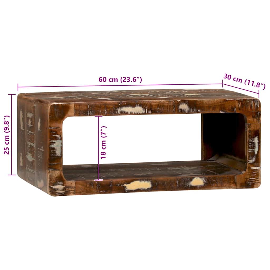 vidaXL Szafka pod telewizor 60 x 30 x 25 cm Lite drewno z odzysku