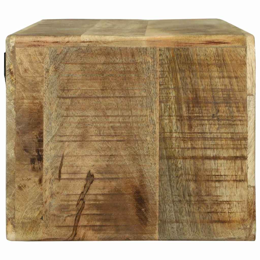 vidaXL Szafka pod telewizor Brązowy 80 x 30 x 25 cm Lite drewno mango