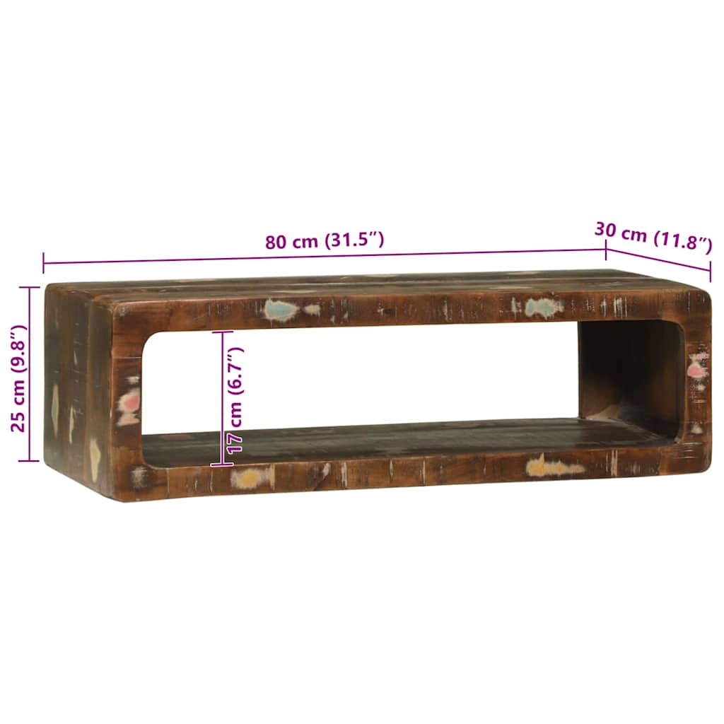 vidaXL Szafka pod telewizor 80 x 30 x 25 cm Lite drewno z odzysku