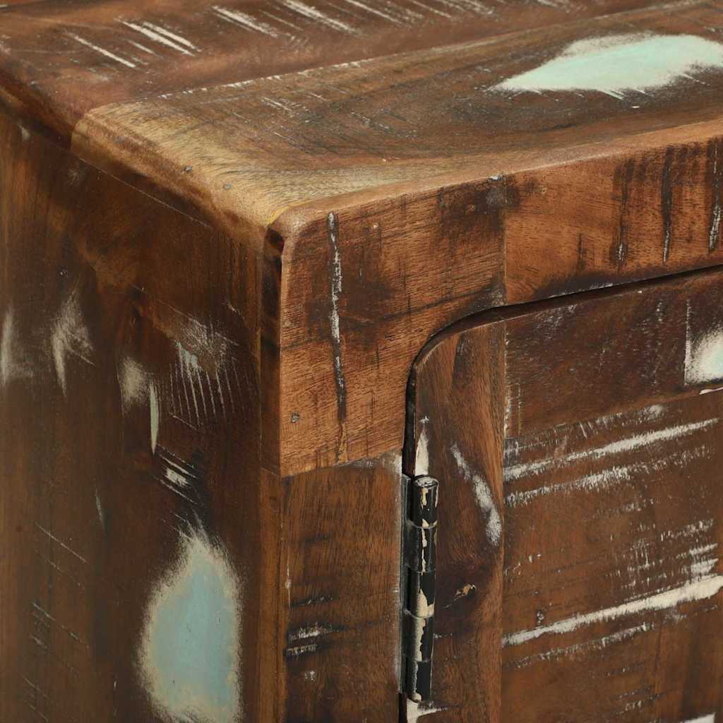 vidaXL Stolik kawowy Wielokolorowe Lite Drewno Recyklingowe