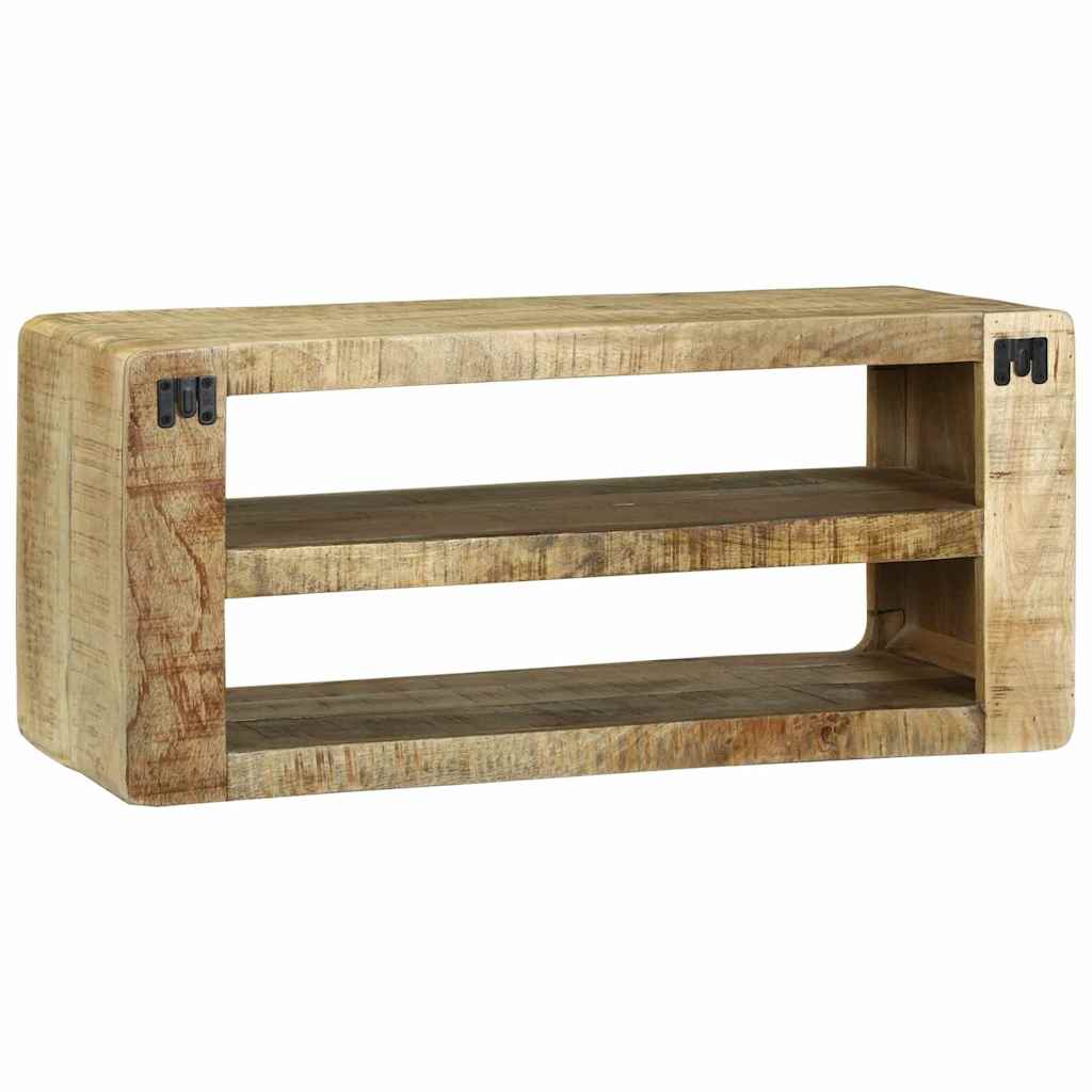 vidaXL Szafka pod telewizor Brązowy 80 x 32 x 36 cm Lite drewno mango