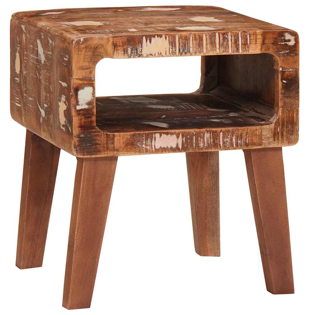 vidaXL Stolik końcowy Brązowy 40 x 32 x 46 cm Lite Drewno Recyklingowe