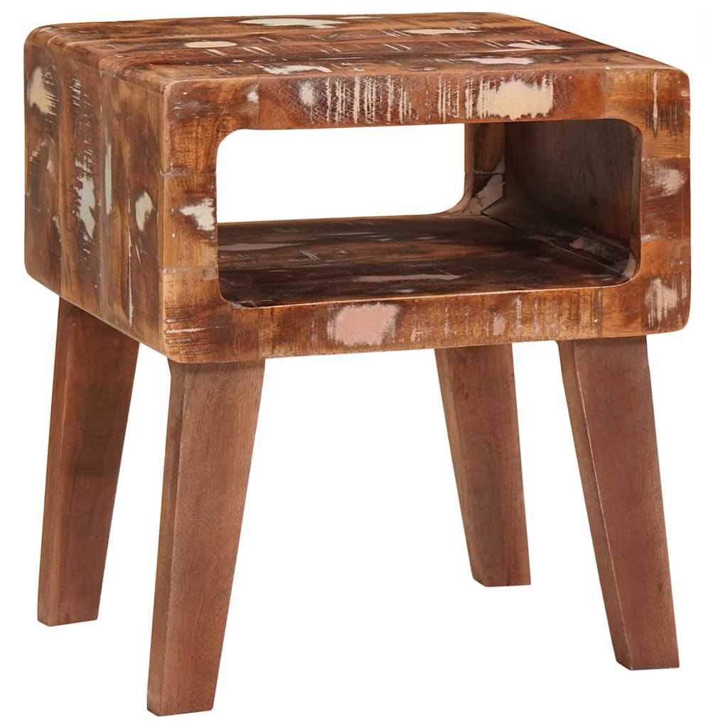vidaXL Stolik końcowy Brązowy 40 x 32 x 46 cm Lite Drewno Recyklingowe