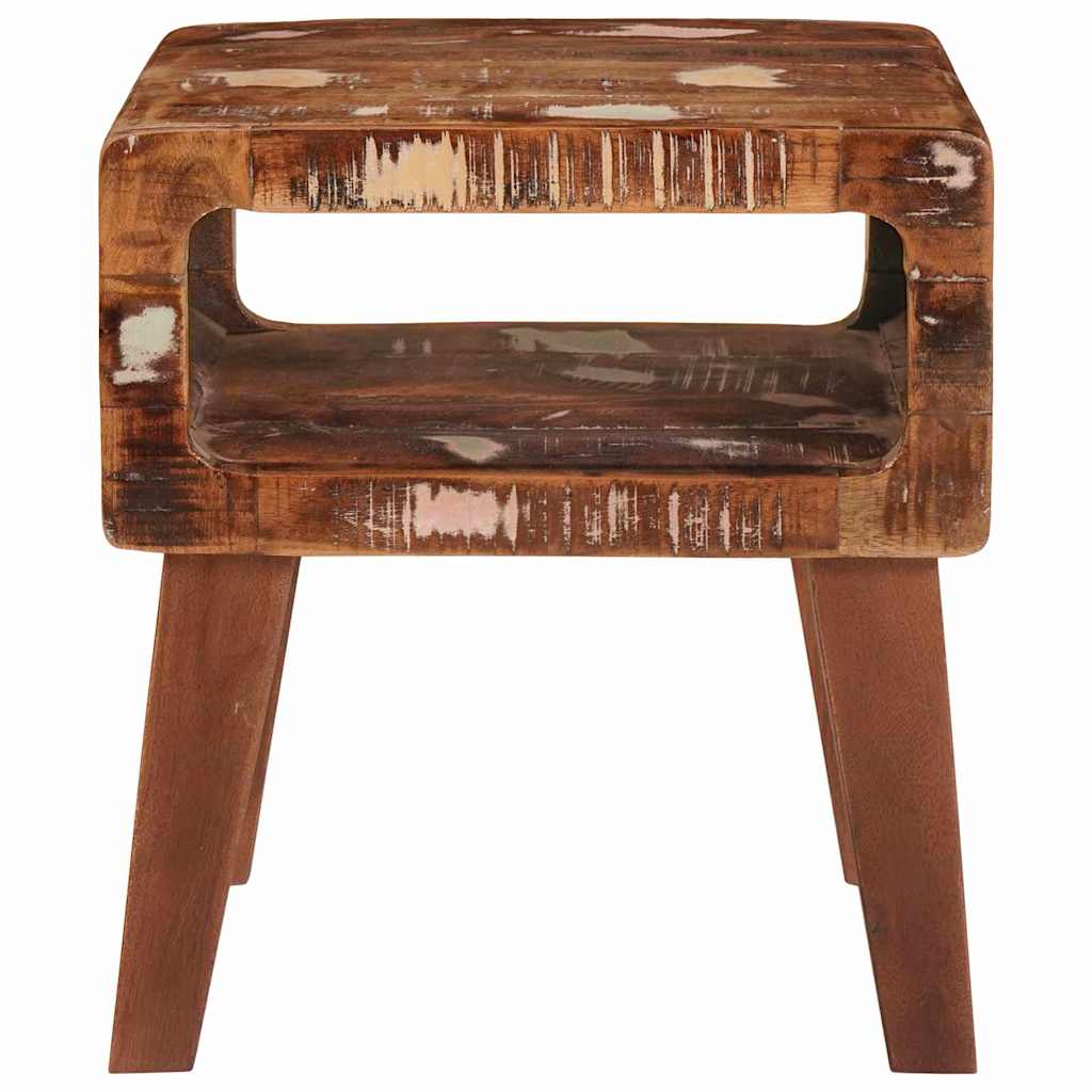vidaXL Stolik końcowy Brązowy 40 x 32 x 46 cm Lite Drewno Recyklingowe