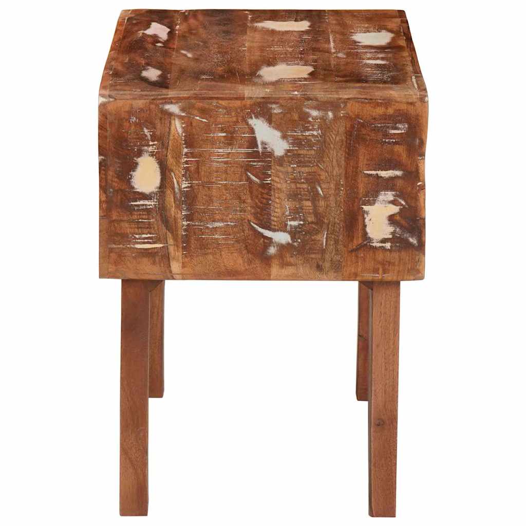 vidaXL Stolik końcowy Brązowy 40 x 32 x 46 cm Lite Drewno Recyklingowe