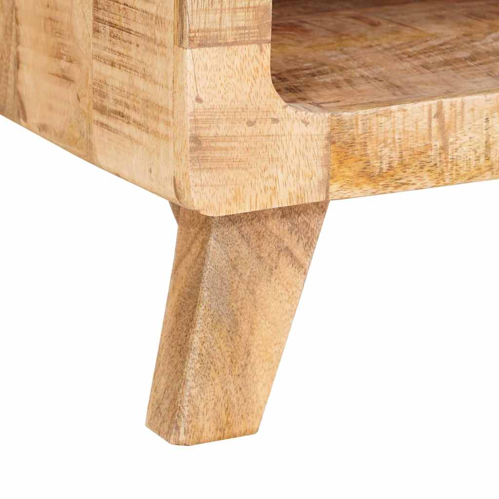 vidaXL Stolik końcowy z półką Brązowy 40 x 40 x 49 cm Drewno z mango