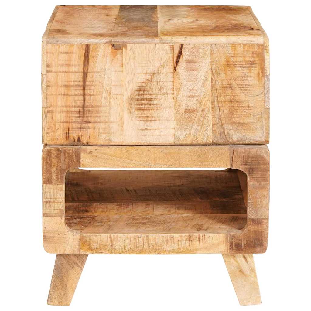 vidaXL Stolik końcowy z półką Brązowy 40 x 40 x 49 cm Drewno z mango
