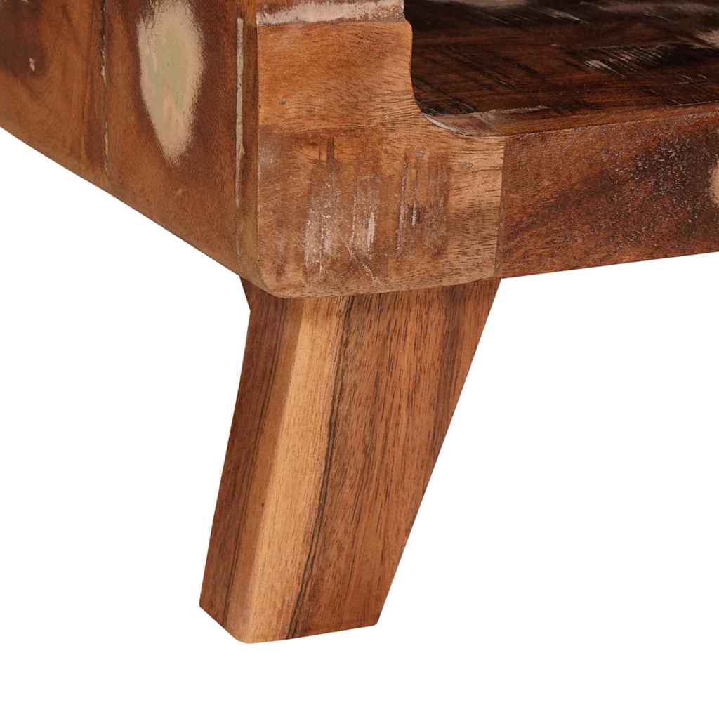 vidaXL Stolik końcowy Brązowy 40 x 40 x 49 cm Lite Drewno Recyklingowe