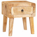 vidaXL Stolik końcowy Brązowy 40 x 32 x 46 cm Drewno z mango