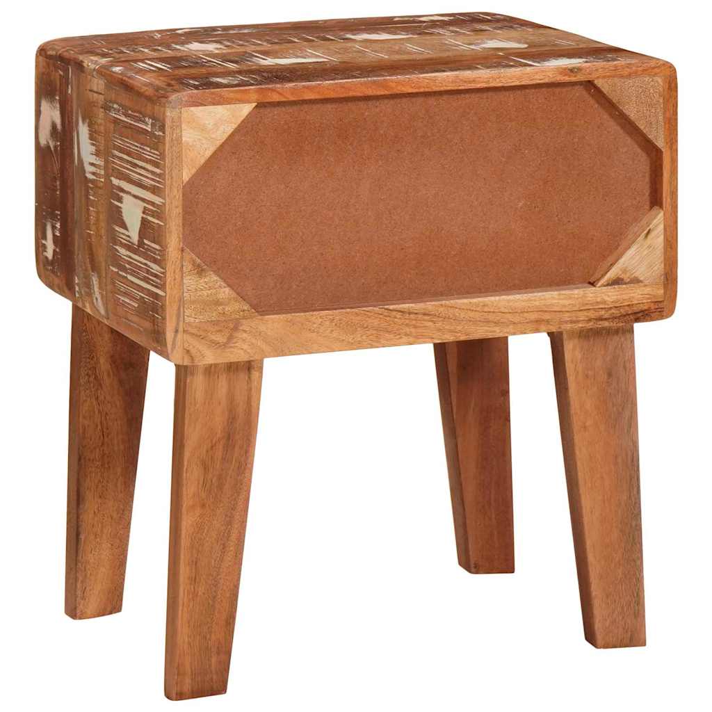 vidaXL Stolik końcowy Brązowy 40 x 32 x 46 cm Lite Drewno Recyklingowe