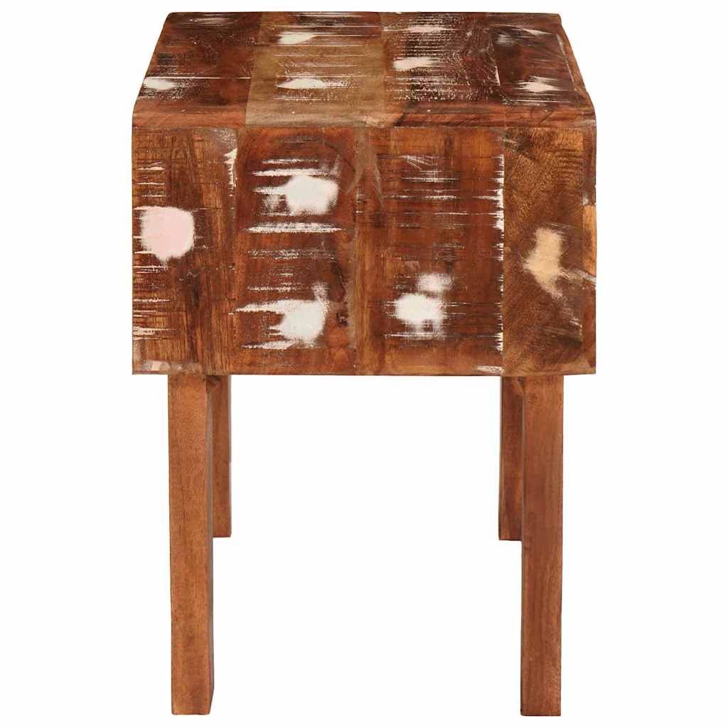 vidaXL Stolik końcowy Brązowy 40 x 32 x 46 cm Lite Drewno Recyklingowe