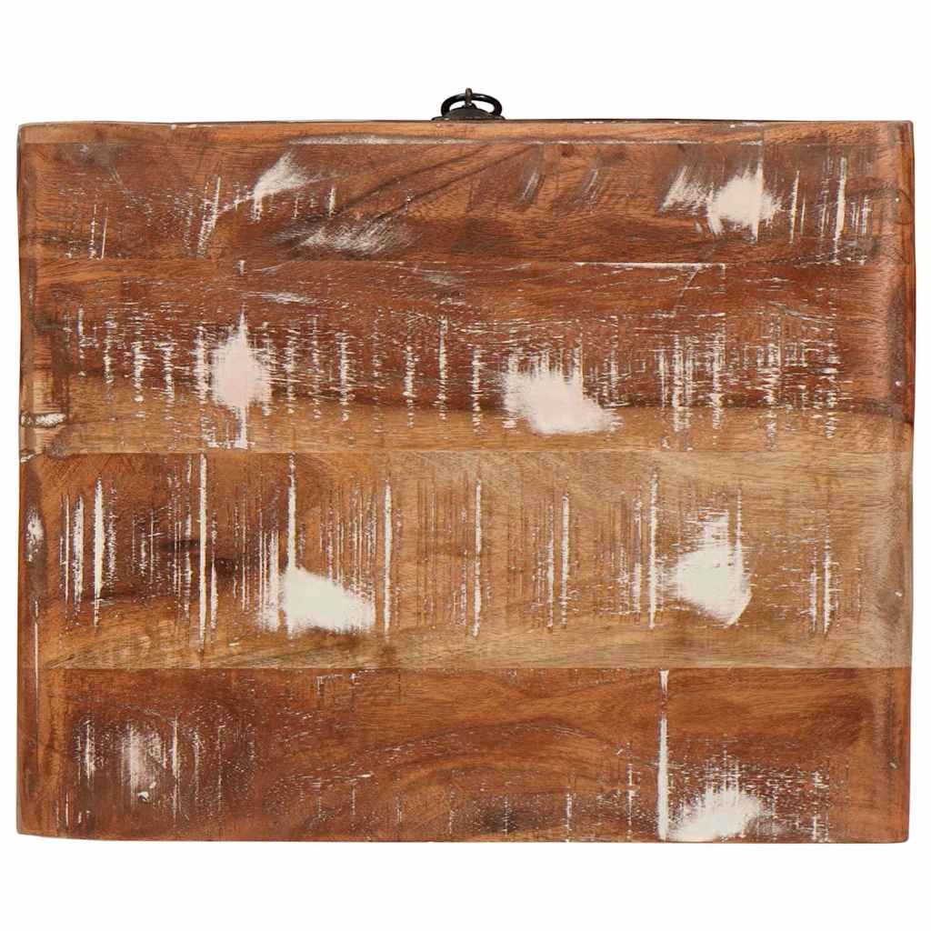vidaXL Stolik końcowy Brązowy 40 x 32 x 46 cm Lite Drewno Recyklingowe