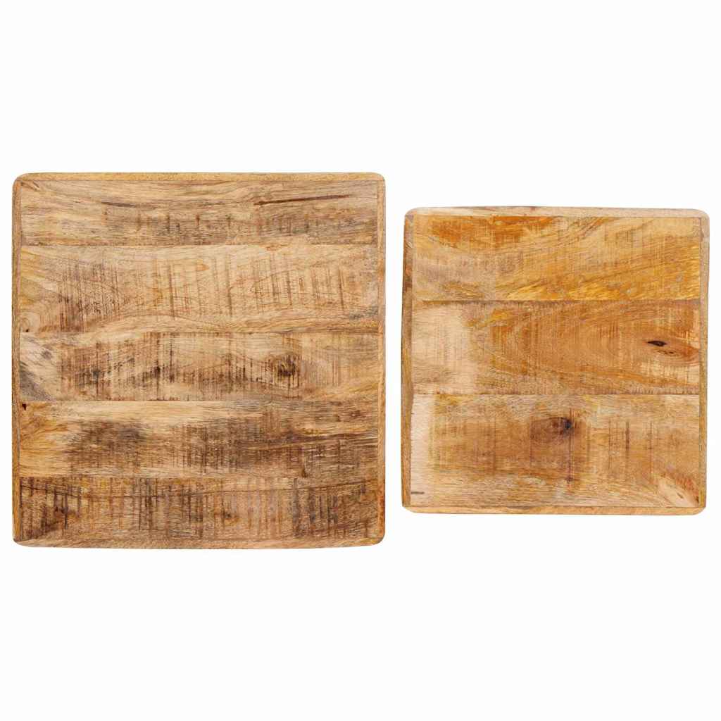 vidaXL Stolik gniazdowy 2 pcs Brązowy 46 x 46 x 45 cm Drewno z mango