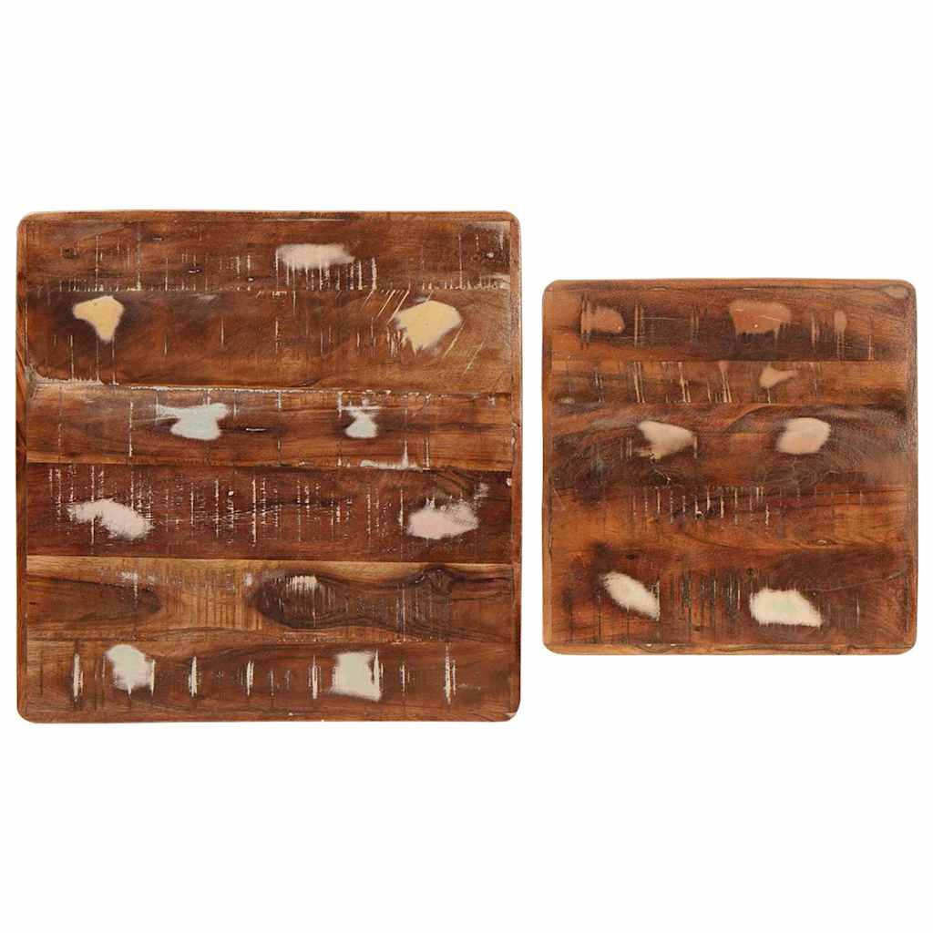 vidaXL Stolik gniazdowy 2 pcs 46 x 46 x 45 cm Lite Drewno Recyklingowe
