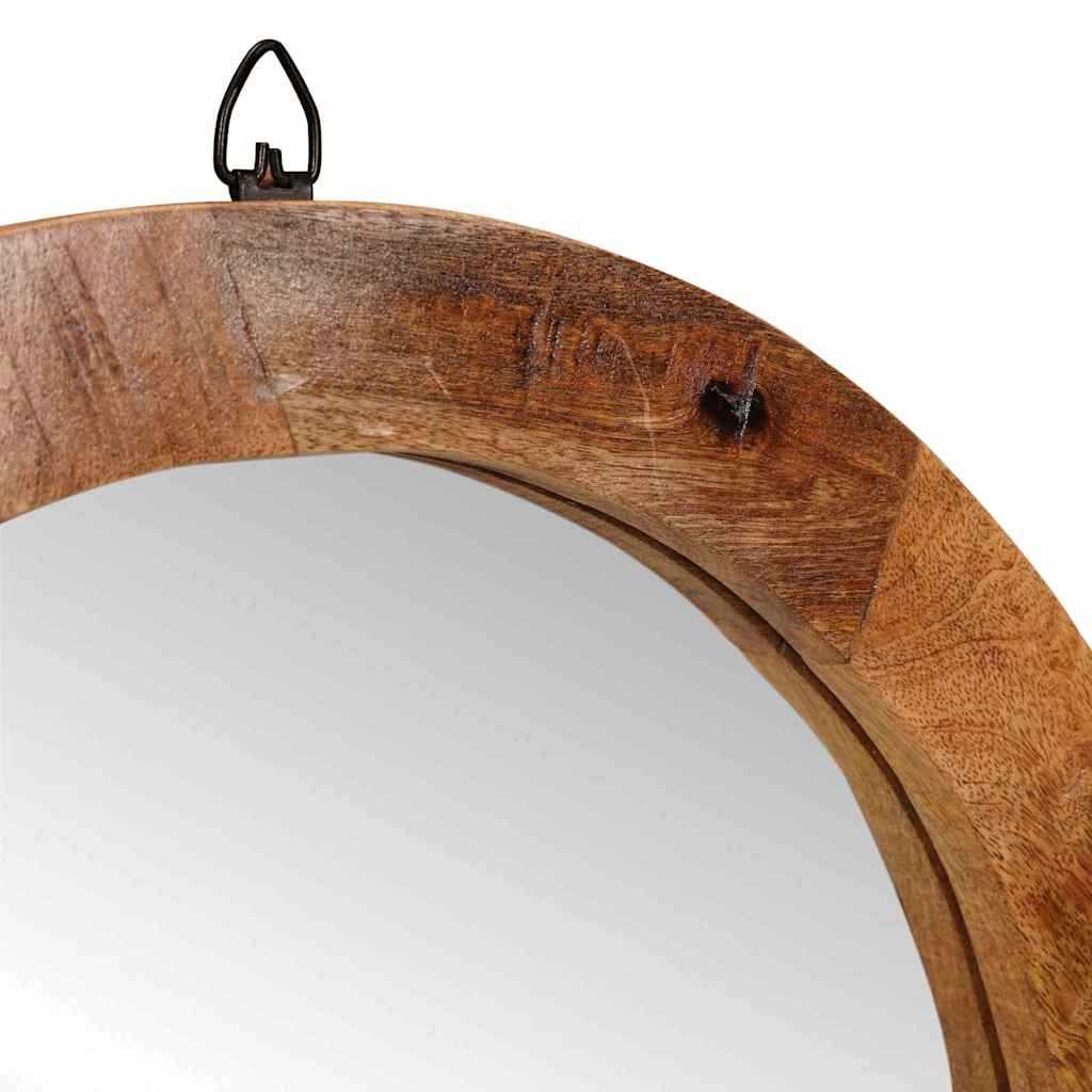 vidaXL Toaletka Z lustrem Brązowy 90 x 76 x 45 cm Drewno z mango