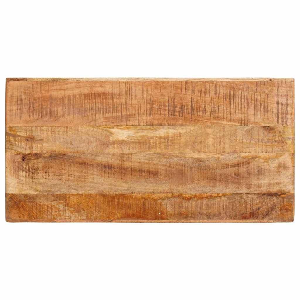 vidaXL Toaletka Z lustrem Brązowy 90 x 76 x 45 cm Drewno z mango