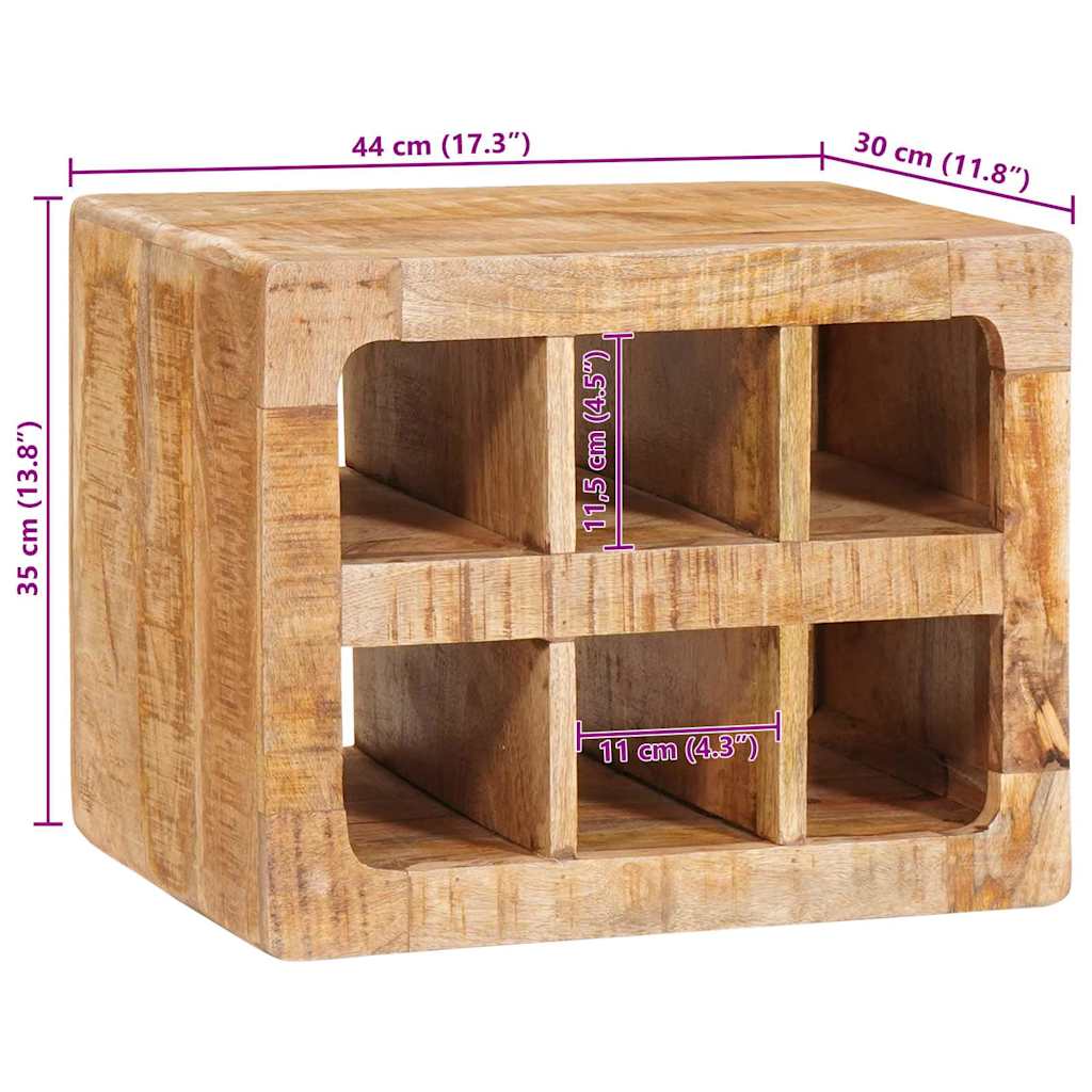 vidaXL Regał na wino Brązowy 44 x 30 x 35 cm Drewno z mango