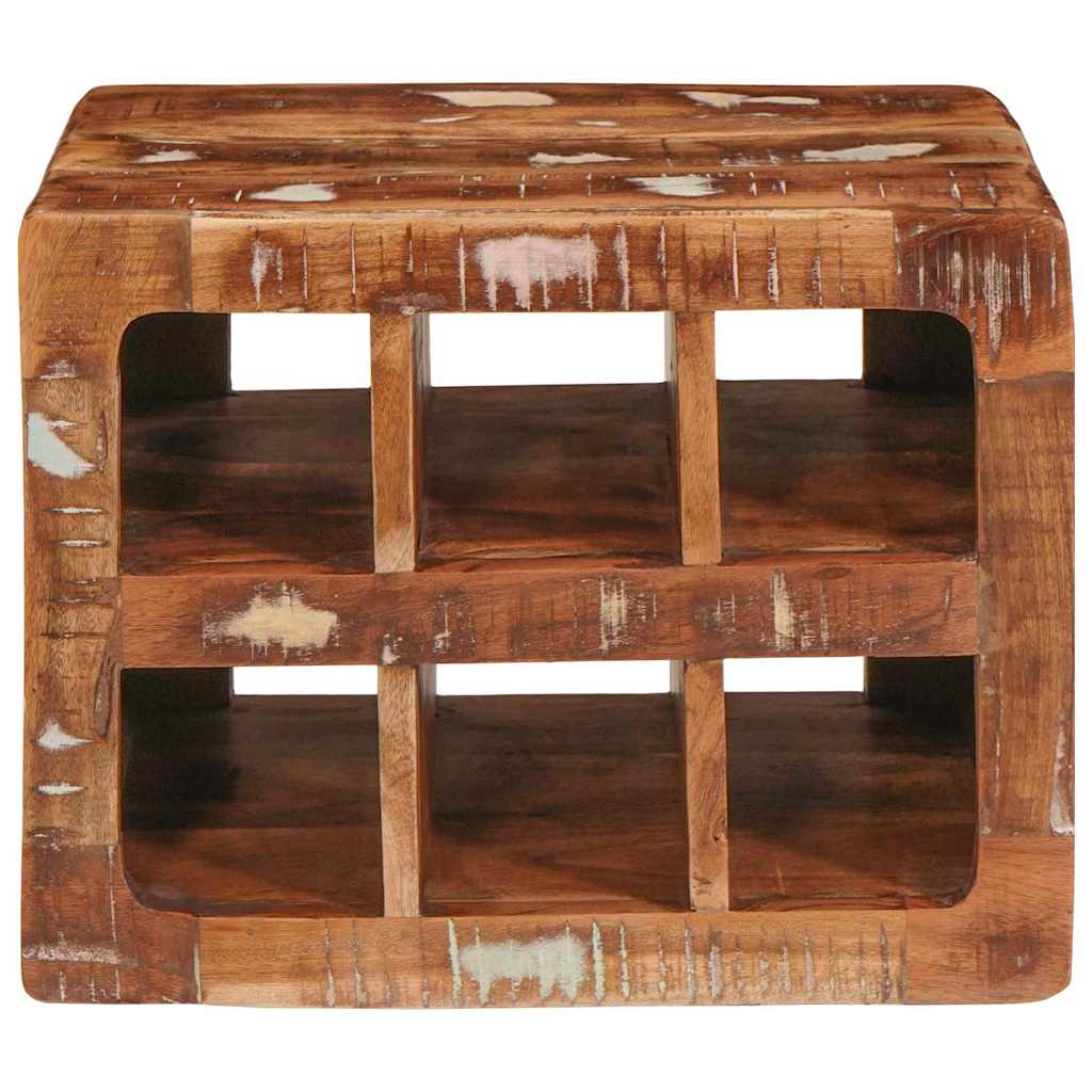 vidaXL Regał na wino Brązowy 44 x 30 x 35 cm Lite Drewno Recyklingowe