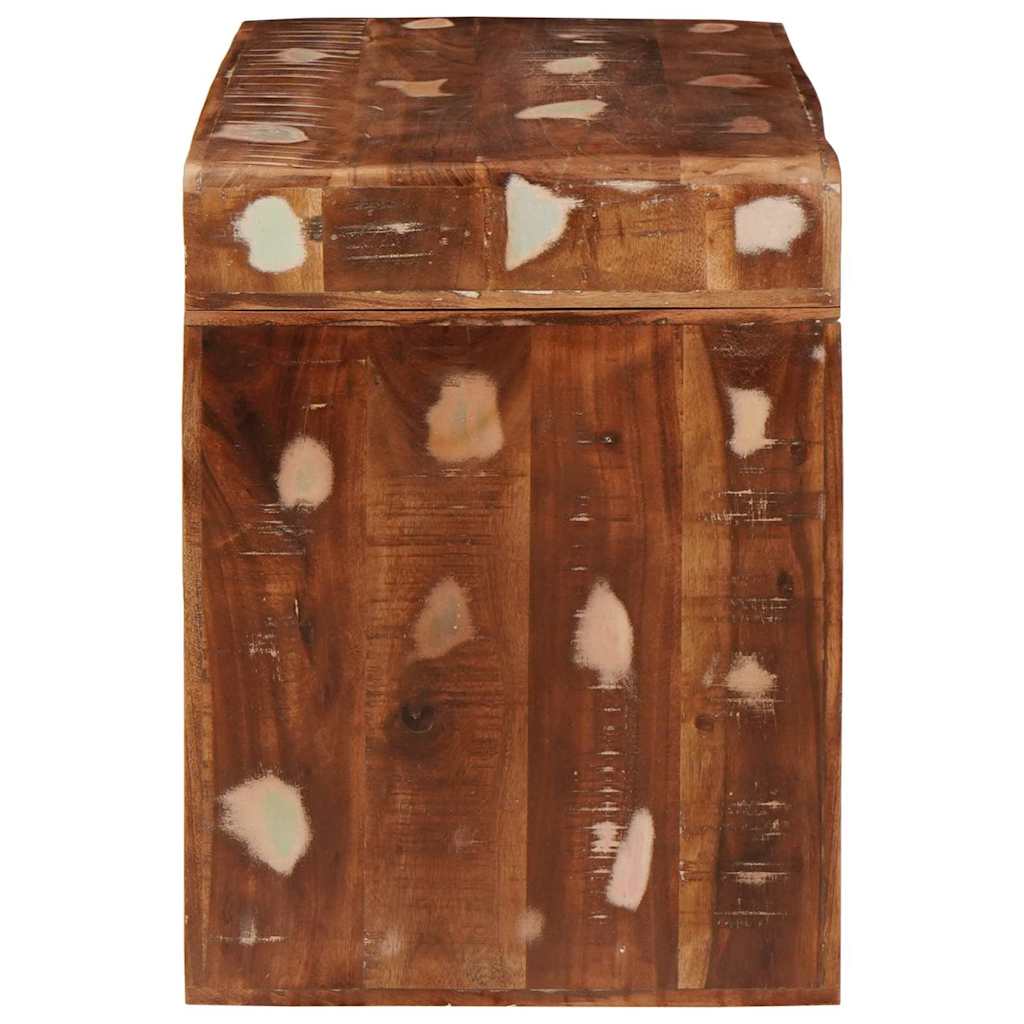 vidaXL Stolik końcowy Brązowy 60 x 35 x 46 cm Lite Drewno Recyklingowe