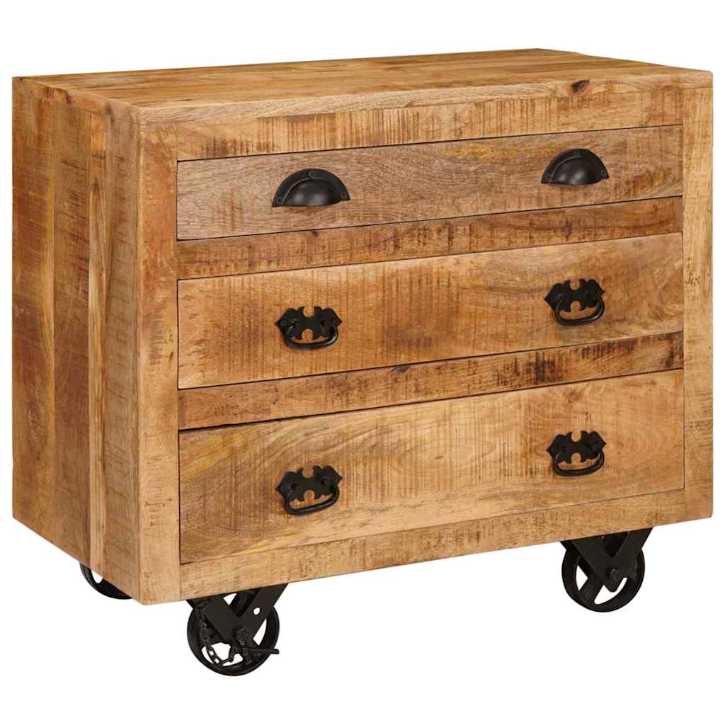 vidaXL Szafka boczna Brązowy 70 x 38 x 63 cm lite drewno mango