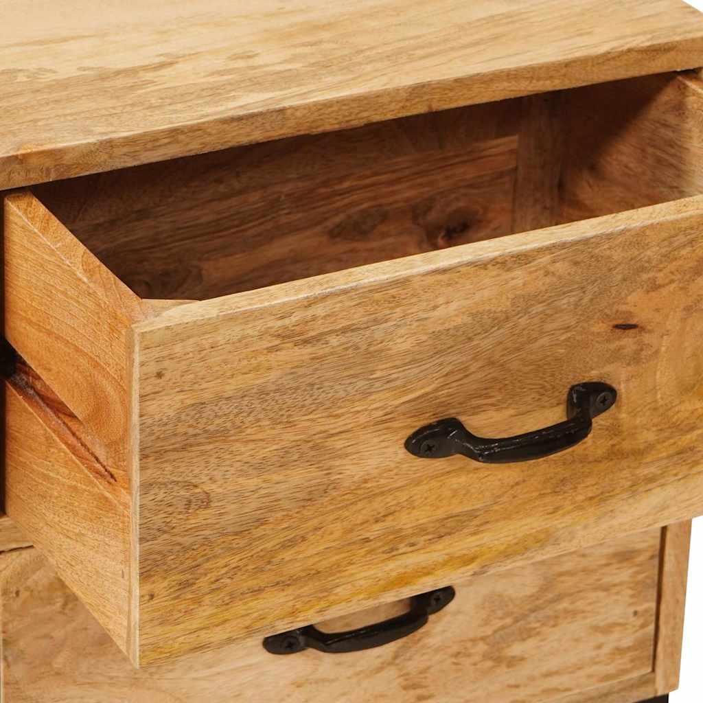 vidaXL Stojaki na telewizor Brązowy 110 x 30 x 46 cm Drewno z mango