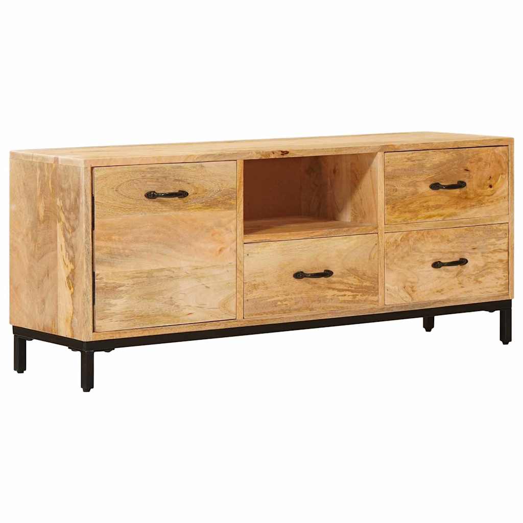 vidaXL Stojaki na telewizor Brązowy 110 x 30 x 46 cm Drewno z mango