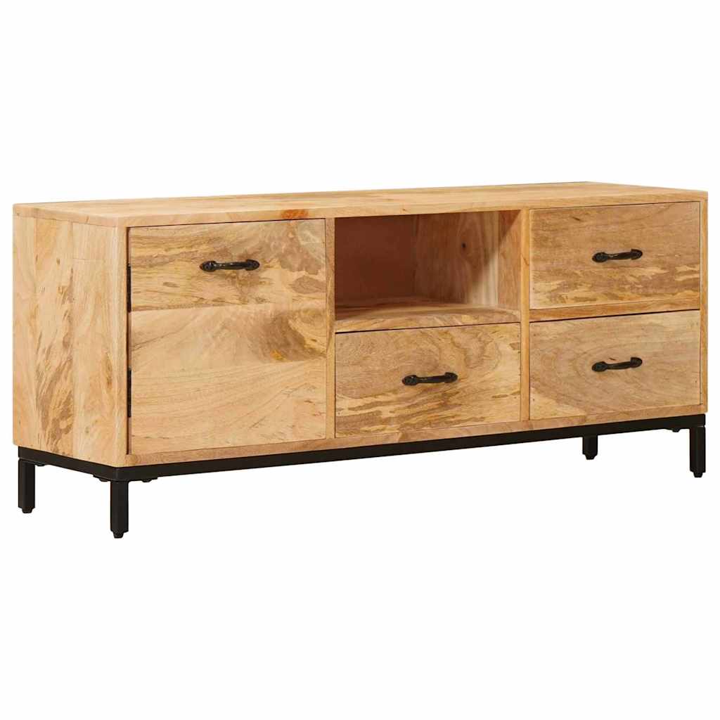vidaXL Stojaki na telewizor Brązowy 110 x 30 x 46 cm Drewno z mango