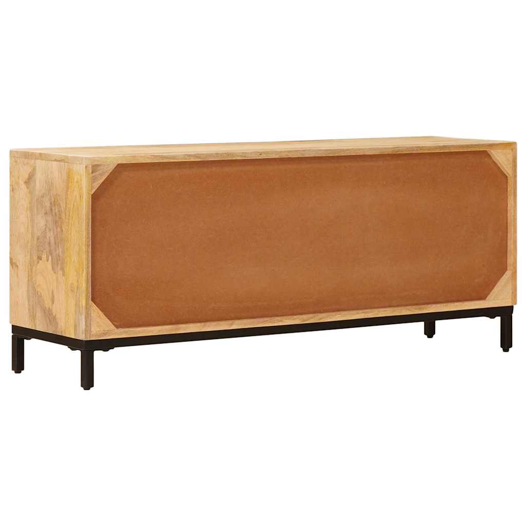 vidaXL Stojaki na telewizor Brązowy 110 x 30 x 46 cm Drewno z mango
