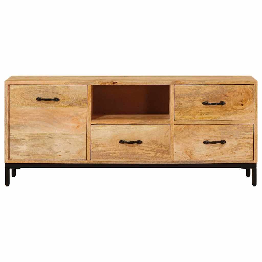 vidaXL Stojaki na telewizor Brązowy 110 x 30 x 46 cm Drewno z mango