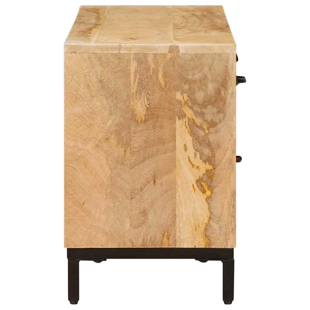 vidaXL Stojaki na telewizor Brązowy 110 x 30 x 46 cm Drewno z mango