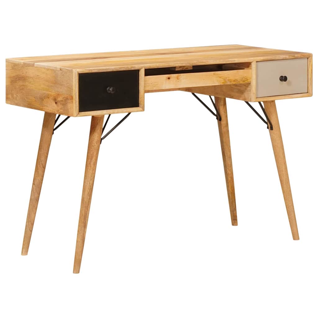 vidaXL Biurko do pisania Brązowy 110 x 55 x 76 cm Drewno z mango