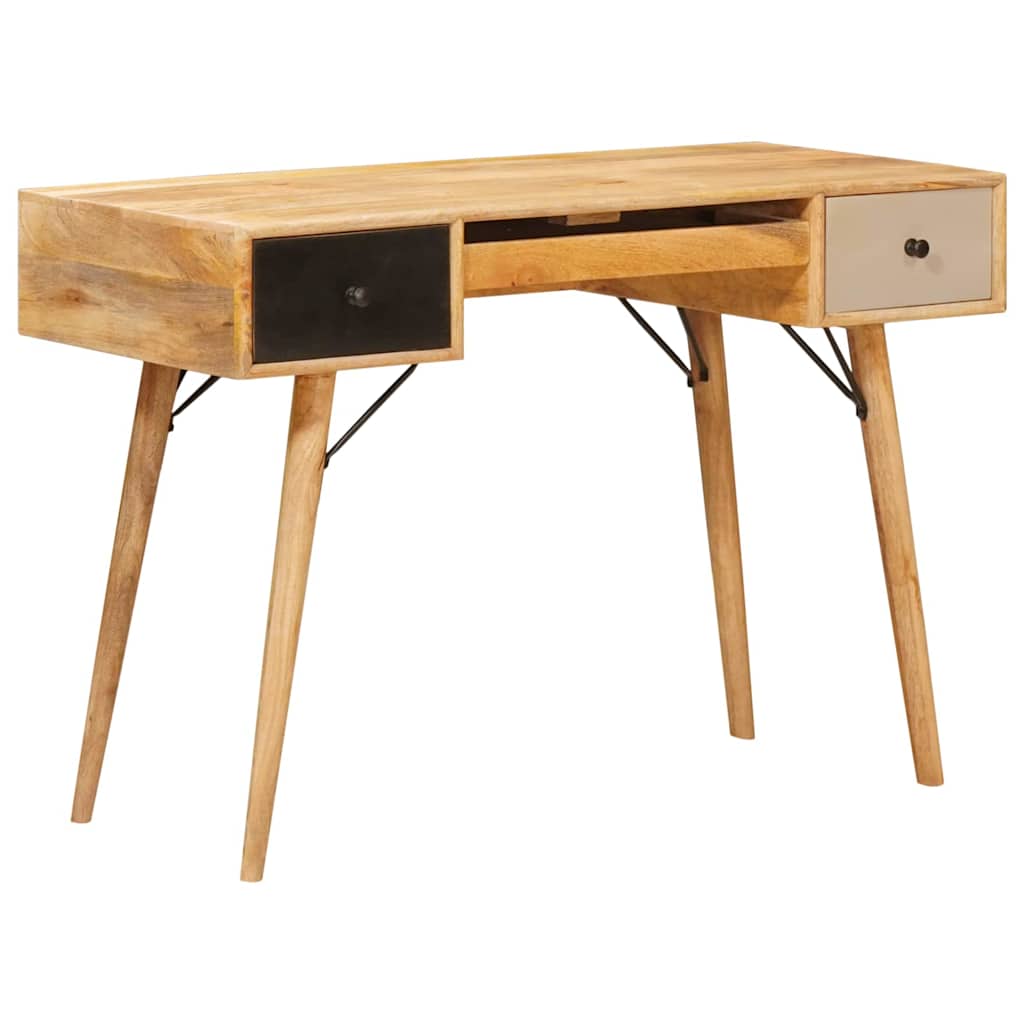 vidaXL Biurko do pisania Brązowy 110 x 55 x 76 cm Drewno z mango